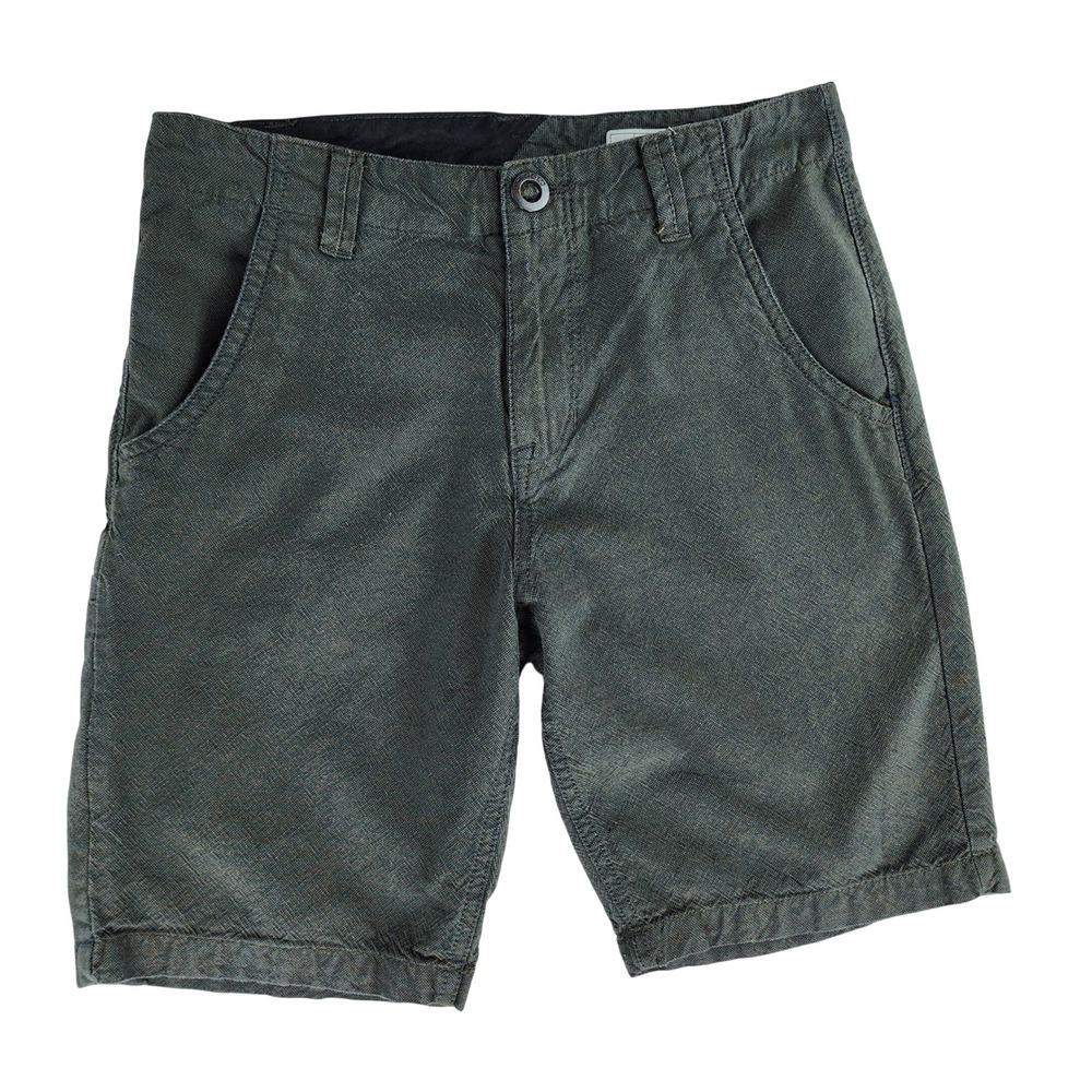 Volcom Womens Shorts Size 27 Olive Green Chino Bermuda Cotton Casual Skate